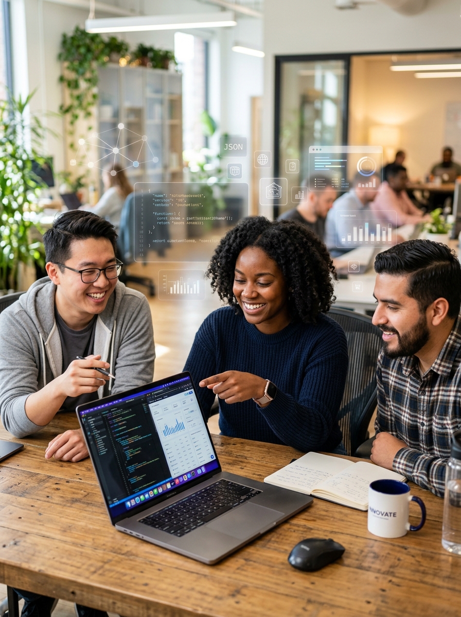 Ecode Dash Team collaborating on software delivery
